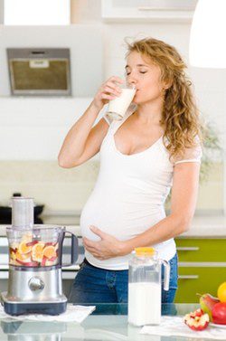 Embarazada leche