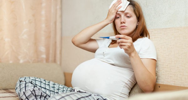 Embarazada con fiebre