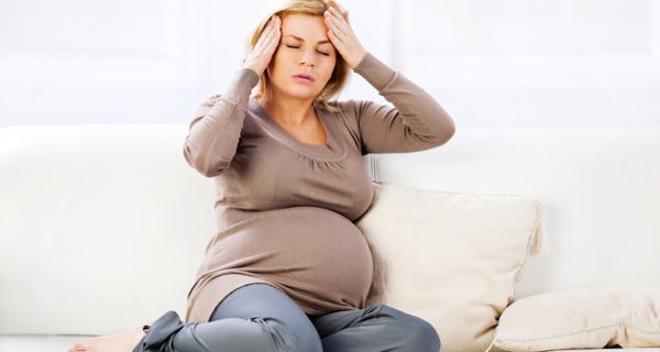 embarazada estresada