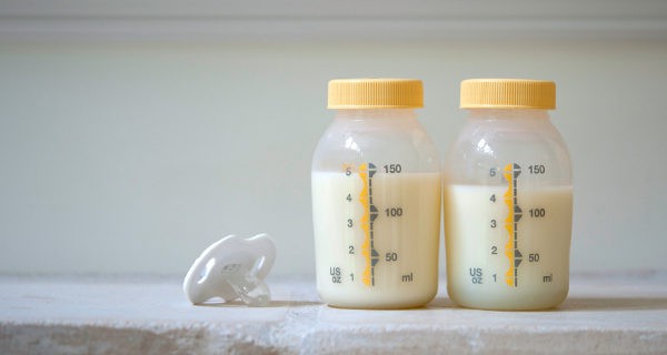 biberones de leche materna